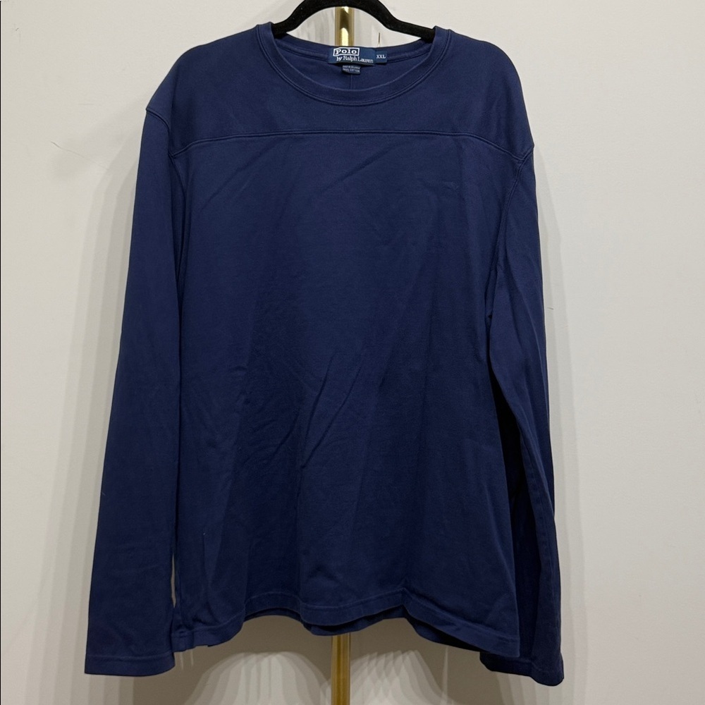 Ralph Lauren Men’s Navy Crew Neck  long sleeve Shirt Size XXL